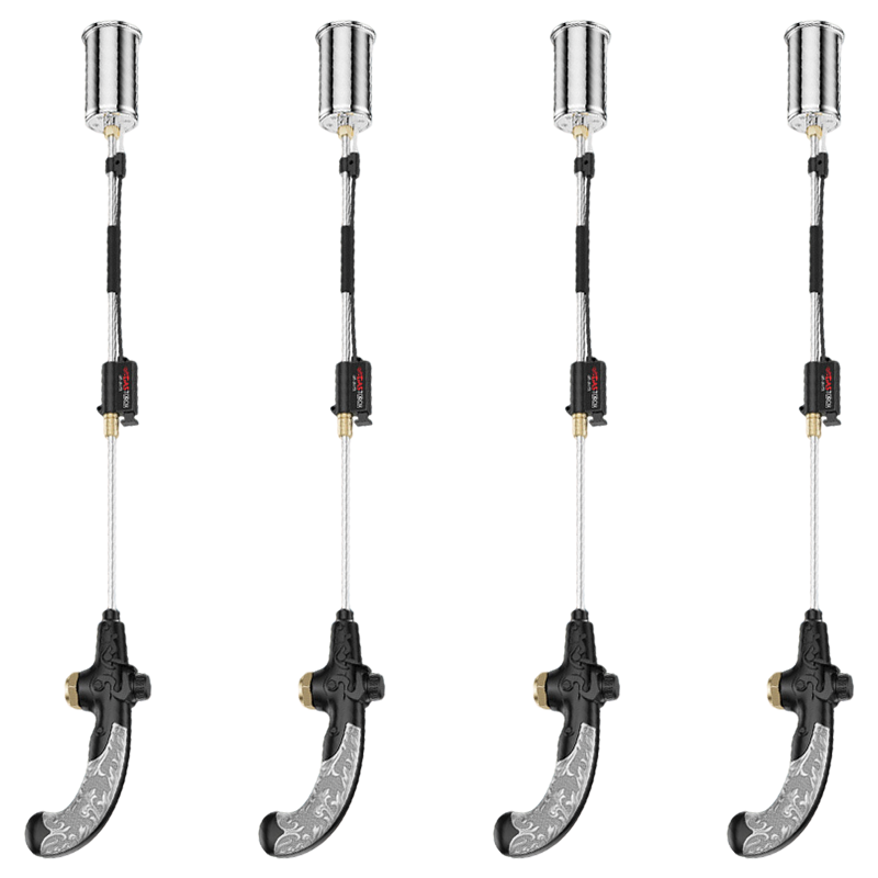 A multi-pack of four Esslyn WeedAway weed burner torches